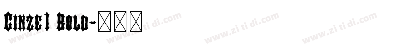 Cinze1 Bold字体转换